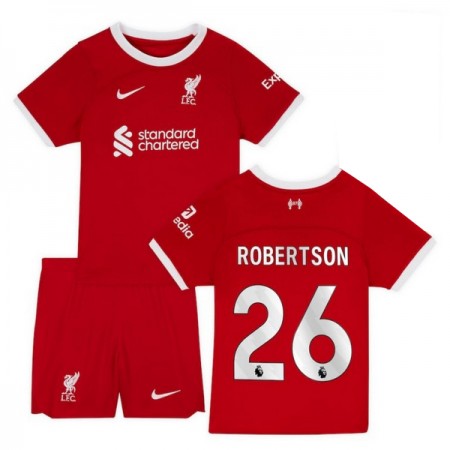Fotbalový Komplet Liverpool 2023-24 Robertson 26 Dětské Domácí Krátký Rukáv (+ trenýrky)